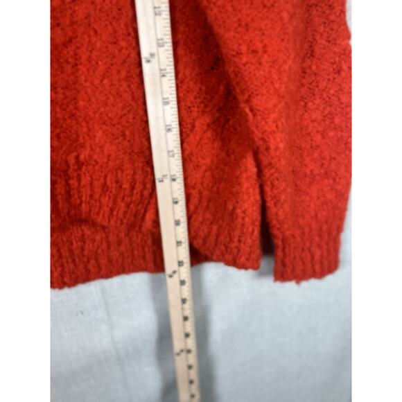 Michael Stars V Neck Sweater Size Small Solana Wool Blend Cozy Knit Raw Relaxed - Picture 4 of 7